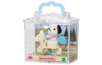 Sylvanian Families Baby Carry Case - Beagle Dog On Pony Ride - Clearance Sale