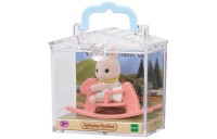 Sylvanian Families Baby Carry Case - Rabbit on Rocking Horse - Clearance Sale