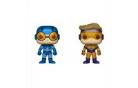 DC Blue Beetle &amp; Booster Gold Metallic 2 Pack EXC Funko Pop! Vinyls - Clearance Sale