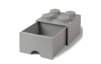 LEGO Storage 4 Knob Brick - 1 Drawer (Medium Stone Grey) - Clearance Sale