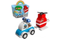 LEGO DUPLO My First: Fire Helicopter and Police Car Toy (10957) - Clearance Sale