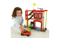 Imaginext Rescue City Fire Station Playset and Vehicle Set on Sale