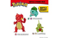 Pokémon Larvitar, Bulbasaur and Charmeleon Battle Figure 3 Pack - Clearance Sale