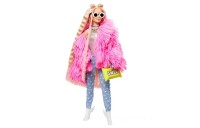 Barbie Extra Doll in Pink Fluffy Coat with Unicorn-Pig Toy - Clearance Sale