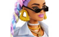 Barbie Extra Doll in Denim Jacket with Pet Puppy - Clearance Sale