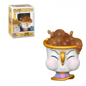 PIAB EXC Disney Beauty and the Beast Chip with Bubbles Funko Pop! Vinyl - Clearance Sale