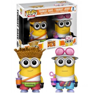 Despicable Me 3 Tourist Dave &amp; Tourist Jerry EXC Funko Pop! Vinyl 2-Pack Figure (VIP ONLY) - Clearance Sale