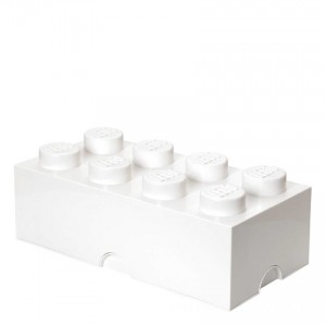 LEGO Storage Brick 8 - White - Clearance Sale