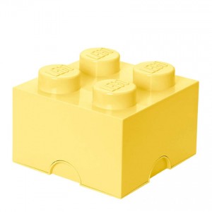 LEGO Storage Brick 4 - Cool Yellow - Clearance Sale