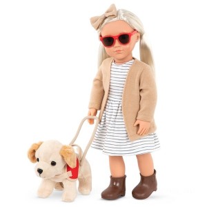 Our Generation Marlow Doll and Guide Dog - Clearance Sale