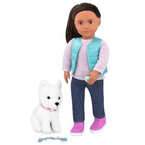 Our Generation Cassie Doll and Pet - Clearance Sale