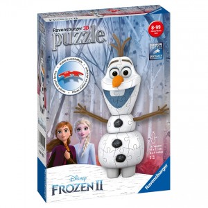 Ravensburger - Disney Frozen 2: 3D Olaf Shaped 54pc Puzzle - Clearance Sale
