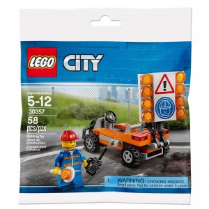 LEGO City: Road Worker Mini Figure (30357) - Clearance Sale
