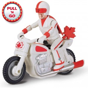 Disney Pixar Toy Story 4 Duke Caboom With Motorcycle - Clearance Sale
