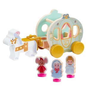 Disney Princess Cinderella's Wooden Pumpkin Carriage Set - Clearance Sale