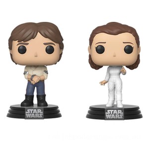 Star Wars Empire Strikes Back Han and Leia Funko Pop! Vinyl 2-Pack - Clearance Sale