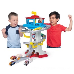 PAW Patrol True Metal Adventure Bay Rescue Playset with 2 Exclusive Mini Vehicles on Sale