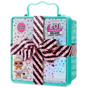 L.O.L. Surprise Deluxe Present Surprise Limited Edition Sprinkles Doll and Pet Teal - Clearance Sale