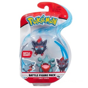 Pokémon Gible &amp; Zorua Battle Figures - Clearance Sale