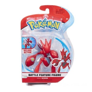 Pokémon Scizor 11cm Battle Feature Figure - Clearance Sale