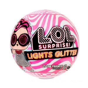 L.O.L. Surprise! Lights Glitter Doll with 8 Surprises Assortment - Clearance Sale