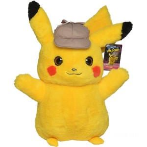 Pokémon  Master Detective Pikachu 40cm Plush Figure - Clearance Sale