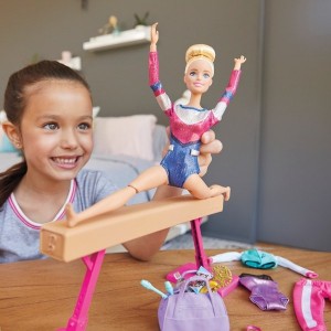 Barbie Gymnastics Playset with Doll and Accessories - Clearance Sale