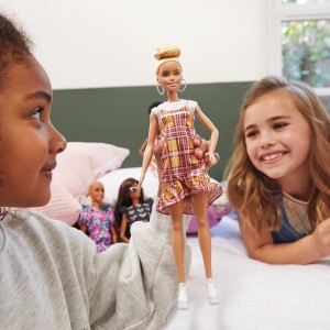 Barbie Fashionista Doll 142 Plaid Dress - Clearance Sale