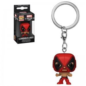 Marvel Luchadores Deadpool Pop! Keychain - Clearance Sale