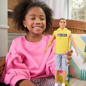 Ken Fashionista Doll 131 Yellow NY Hoodie - Clearance Sale