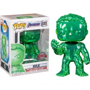 Marvel Avengers 4 Green Chrome Hulk EXC Funko Pop! Vinyl - Clearance Sale