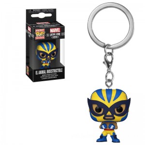 Marvel Luchadores Wolverine Pop! Keychain - Clearance Sale