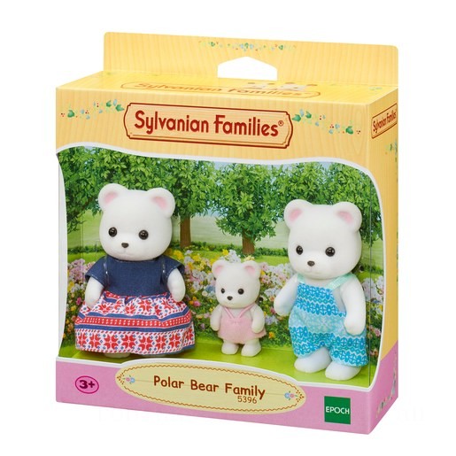 Sylvanian Families Polar Bear Family - Clearance Sale