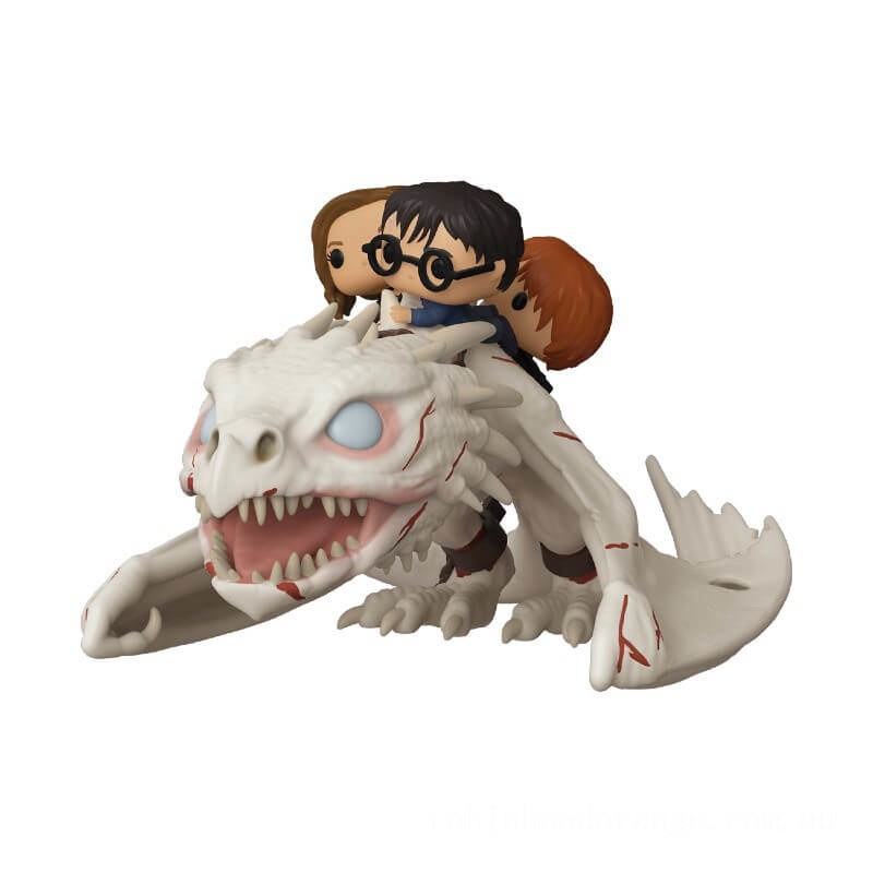 Harry Potter Dragon with Harry, Ron &amp; Hermione Funko Pop! Ride - Clearance Sale