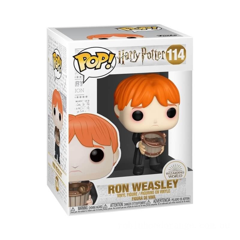 Harry Potter Ron Weasley Puking Slugs with Bucket Funko Pop! Vinyl - Clearance Sale