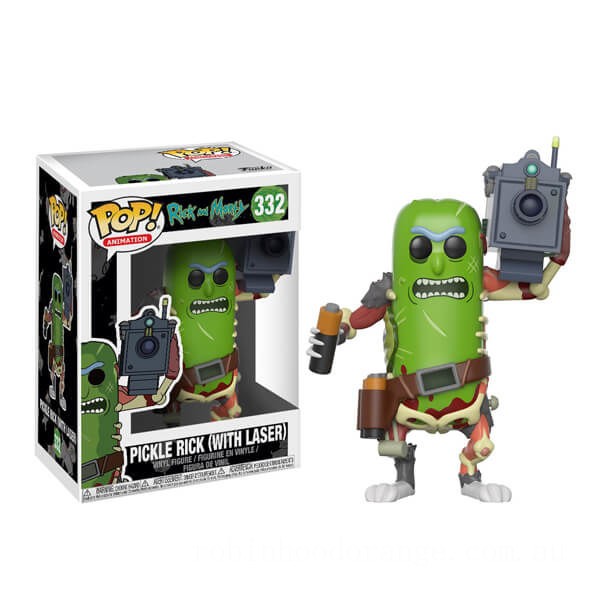 Rick &amp; Morty Pickle Rick with laser Funko Pop! Vinyl - Clearance Sale