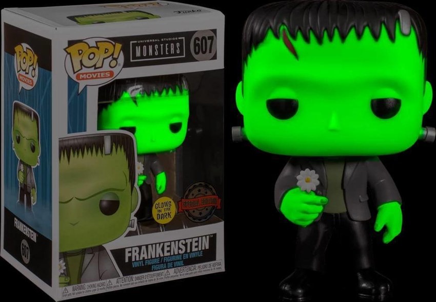 Universal Monsters Frankenstein With Flower GITD EXC Funko Pop! Vinyl - Clearance Sale