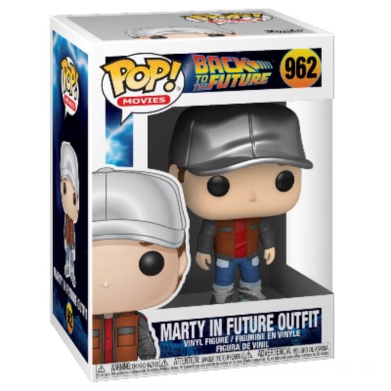 Back to the Future Marty in Future Outfit Funko Pop! Vinyl - Clearance Sale