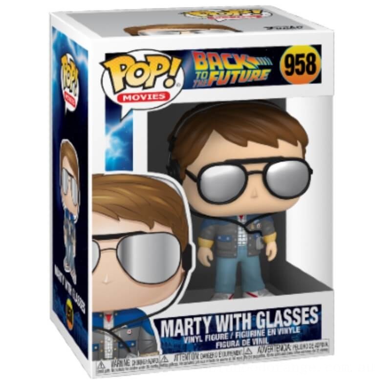 Back to the Future Marty with Glasses Funko Pop! Vinyl - Clearance Sale