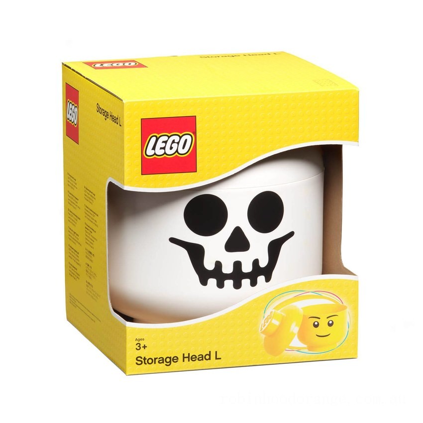 LEGO Storage Skeleton Head - Large - Clearance Sale