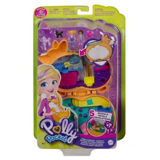 Polly Pocket Playset ‘Corgi Cuddles’ Compact - on Sale