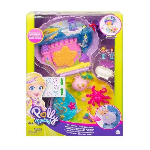 Polly Pocket Playset - Tiny Seashell Purse - on Sale