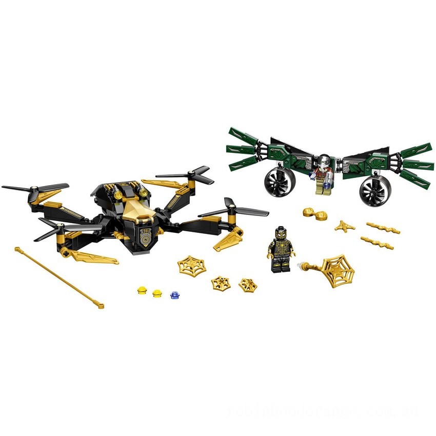 LEGO Super Heroes: Marvel Spider-Man’s Drone Duel Building Toy (76195) - Clearance Sale