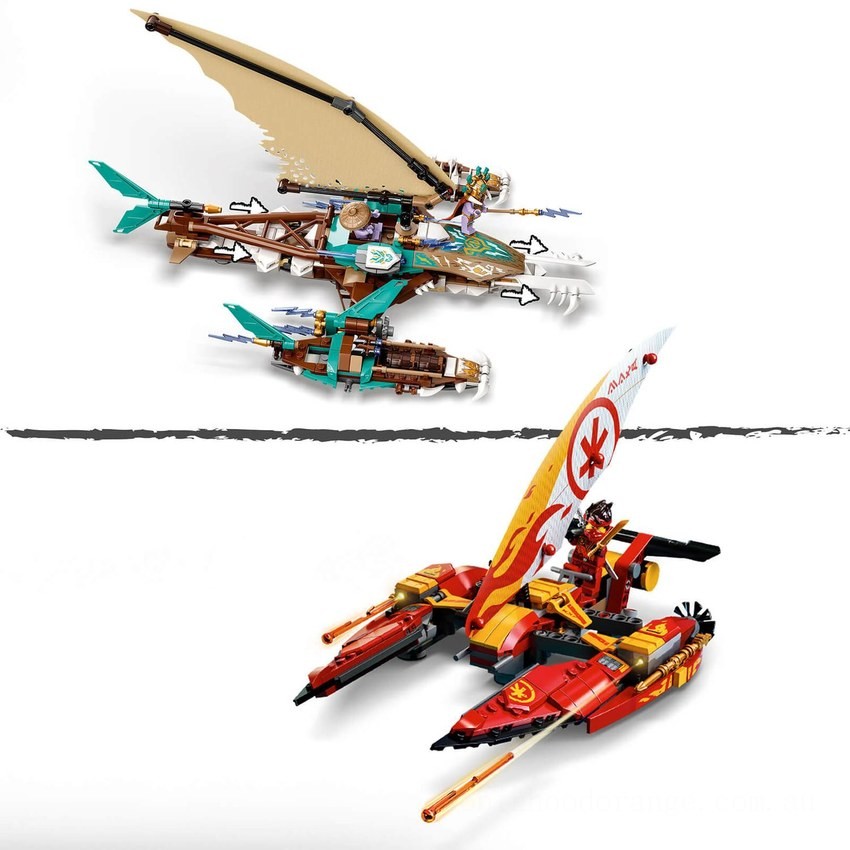 LEGO NINJAGO: Catamaran Sea Battle Building Set (71748) - Clearance Sale