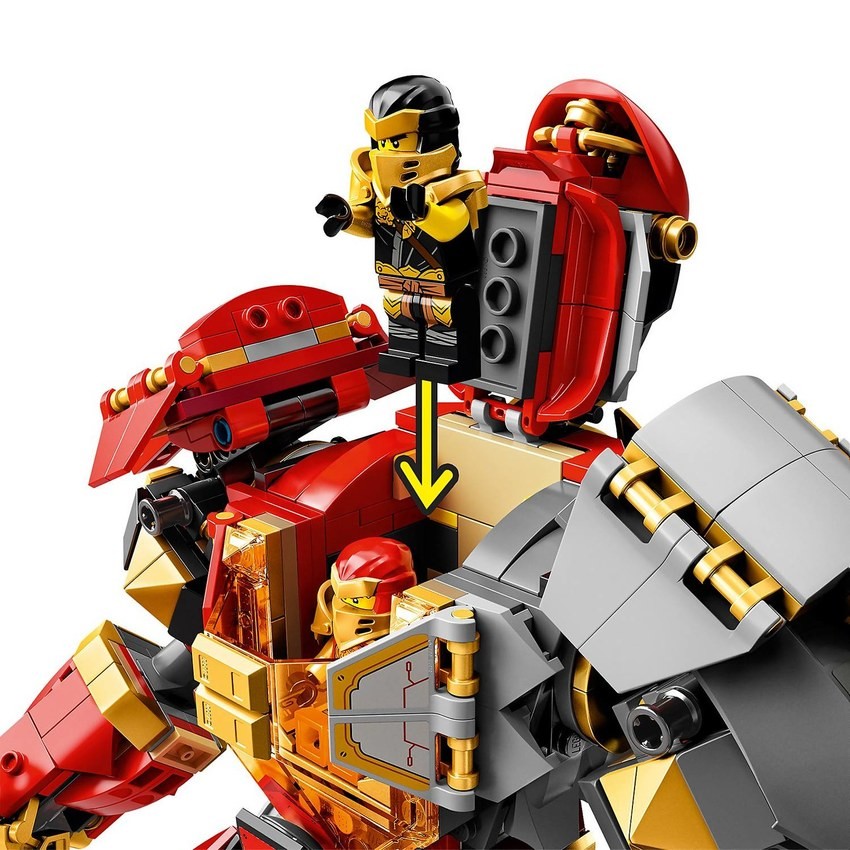 LEGO NINJAGO: Fire Stone Mech Ninja Action Figure Toy (71720) - Clearance Sale