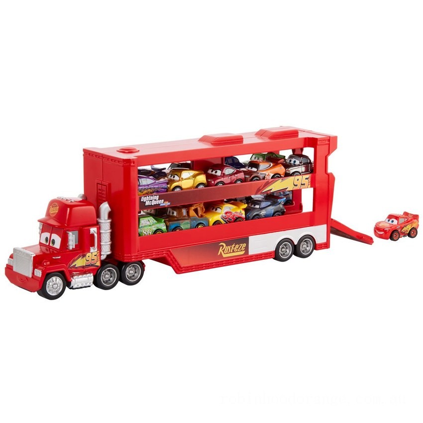 Disney Pixar Cars Mack Mini Racers Hauler Truck - Clearance Sale