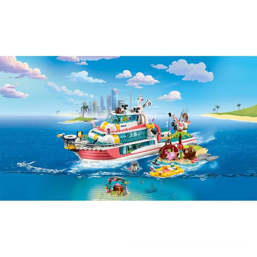 LEGO Friends: Rescue Mission Boat Toy Sea Life Set (41381) - Clearance Sale