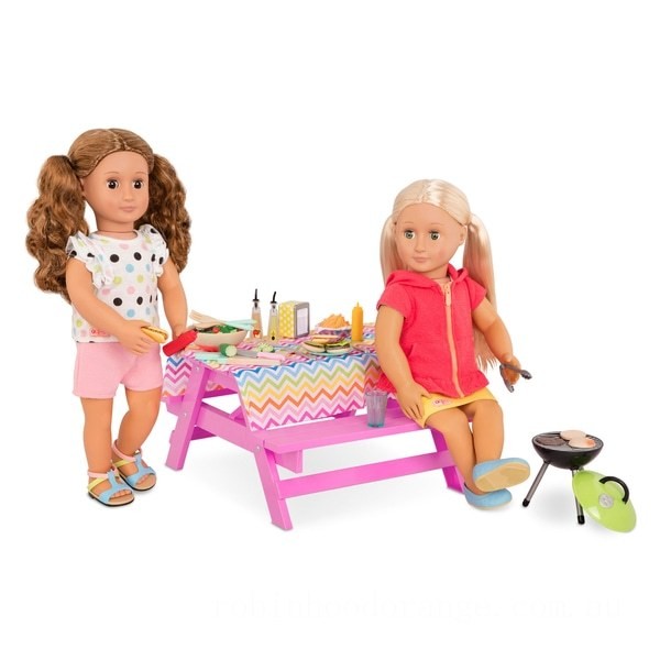 Our Generation Picnic Table Set - Clearance Sale