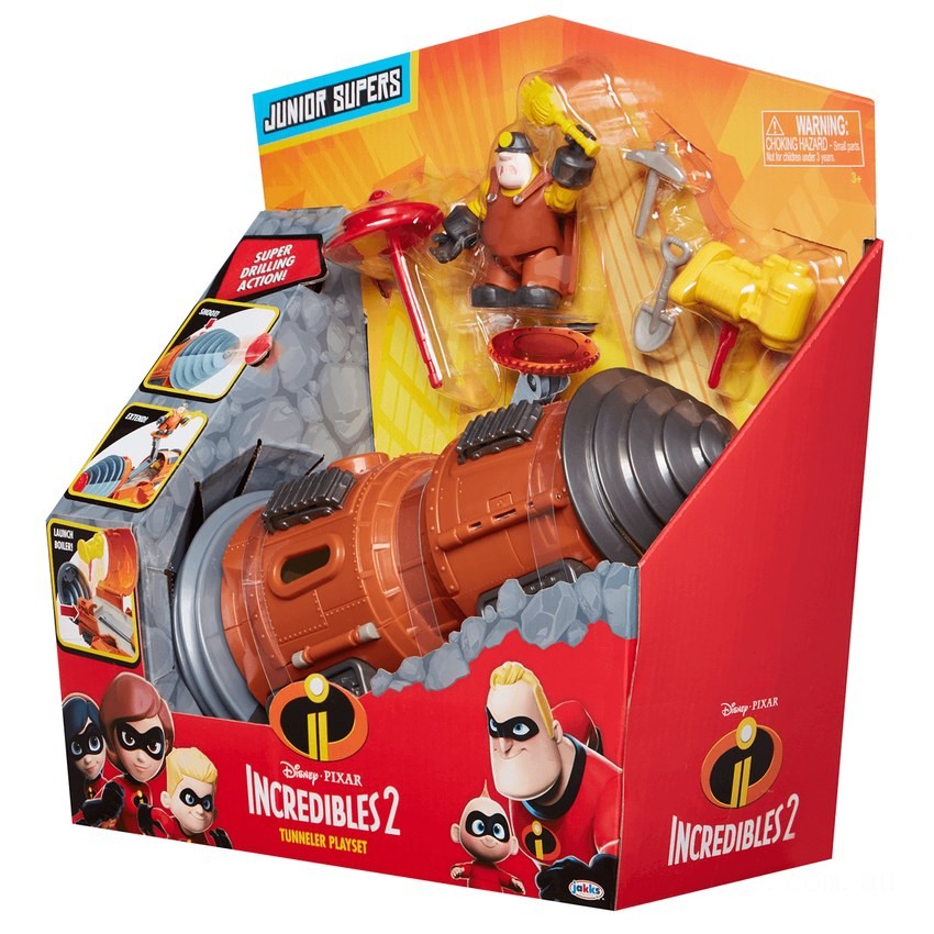 Disney Pixar Incredibles 2 - Underminer Vehicle Playset - Clearance Sale