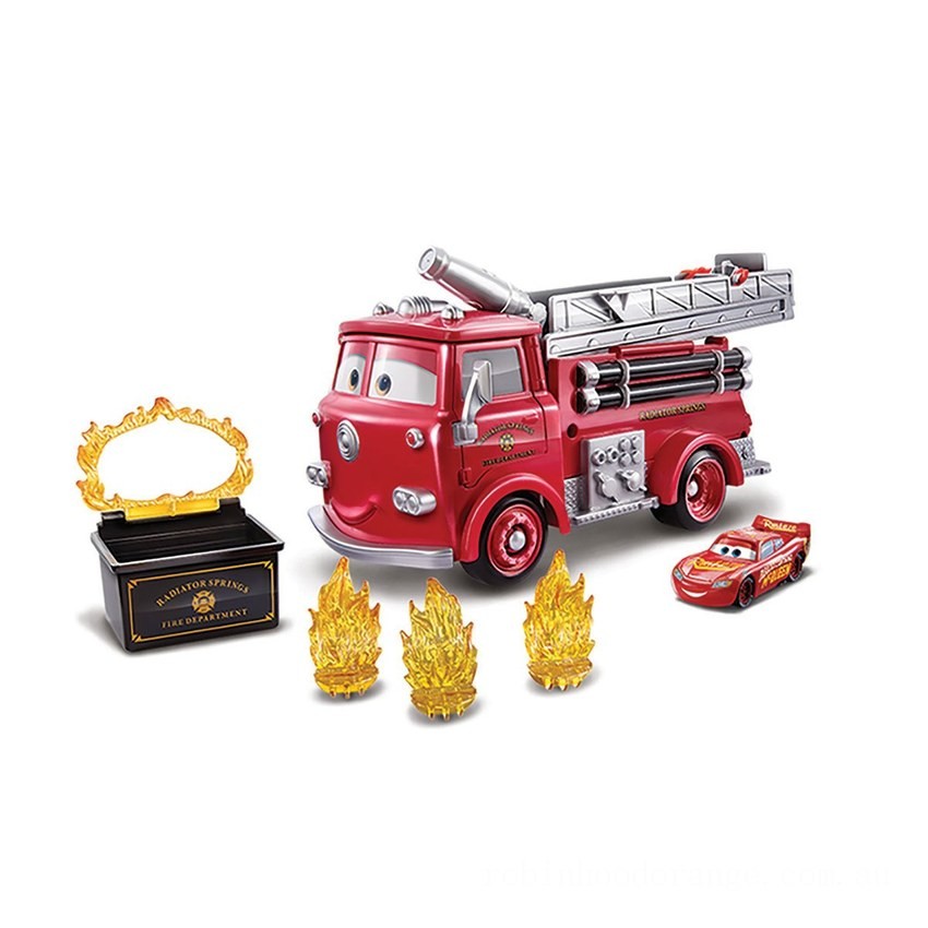Disney Pixar Cars Stunt and Splash Red Fire Engine - Clearance Sale
